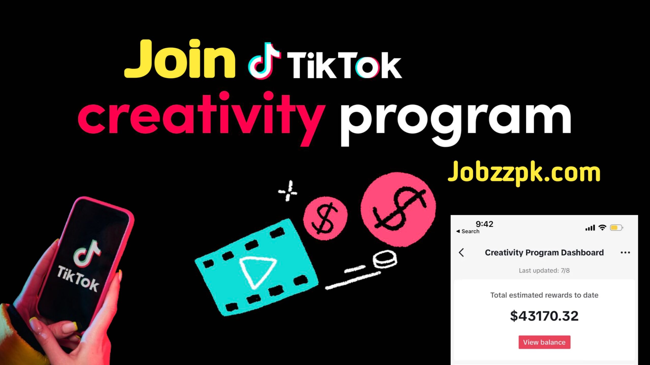 Join TikTok Creativity Program Beta: Eligibility & Apply - Jobzzpk