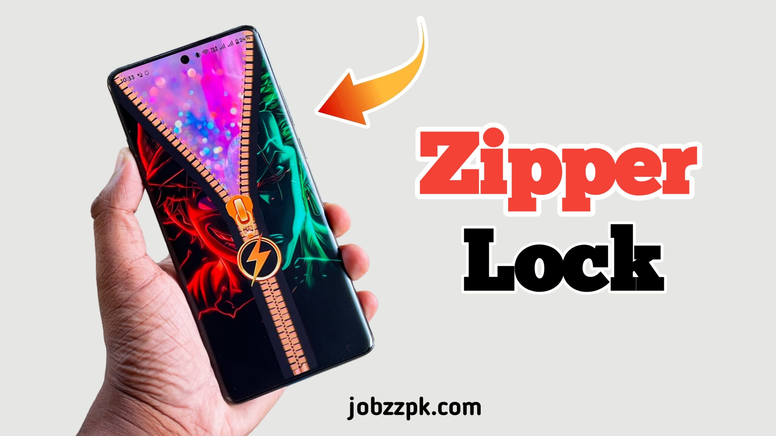 Zipper Lock Screen for Android – Stylish Themes and 4D Live Wallpaper