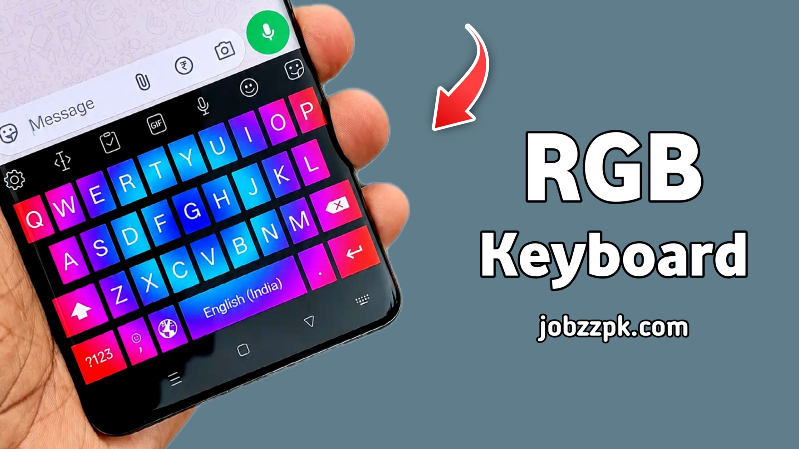 LED Keyboard – Colorful RGB Lighting Keyboard for Android